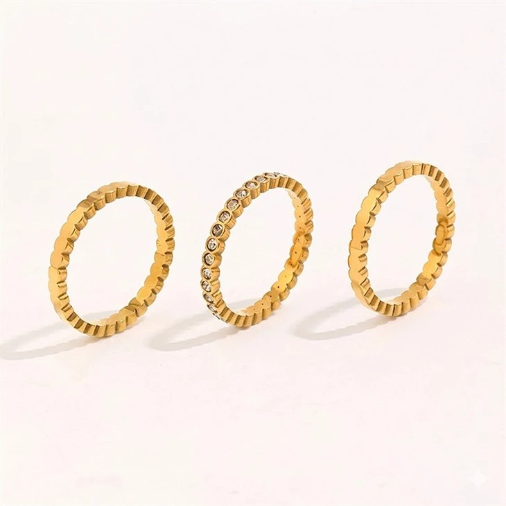 Detachable Zircon Stainless Steel Ring Set suppliers