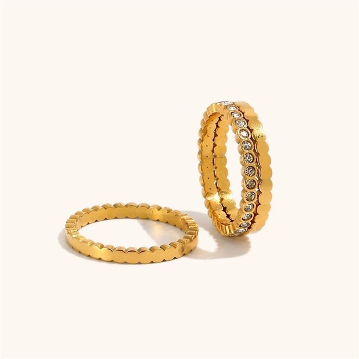 Detachable Zircon Stainless Steel Ring Set suppliers