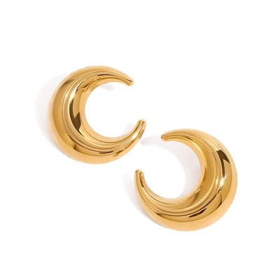 Moon Stud Earring