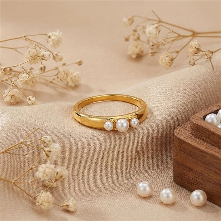 Wave Pear CZ Ring price