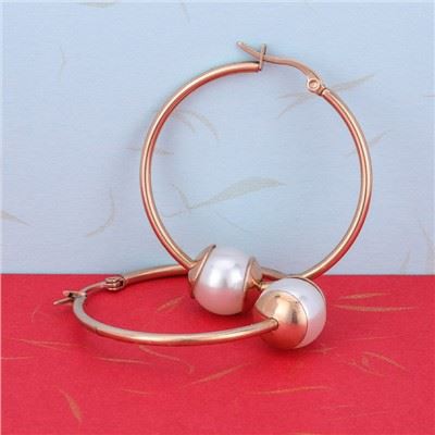 Perlebøyle Huggies i rustfritt stål