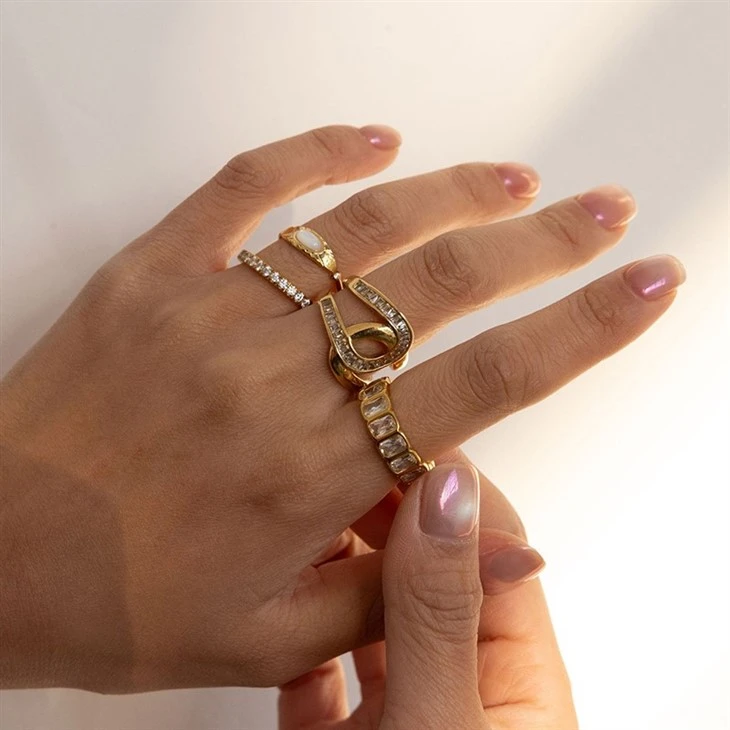 High End Zircon Statement Rings high quality