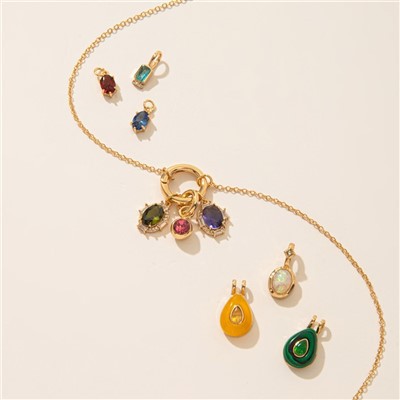 Birthstone sjarmkjede til mamma