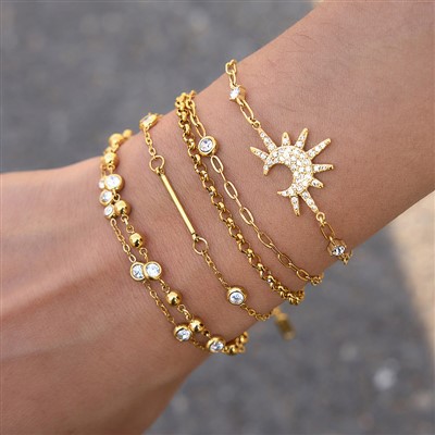 Celestial Charm Zircon Armbånd