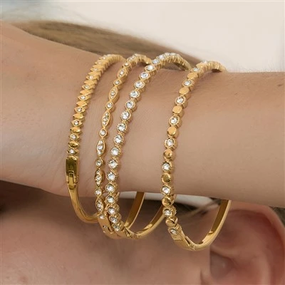 Halv-Pavé stablebare armbånd